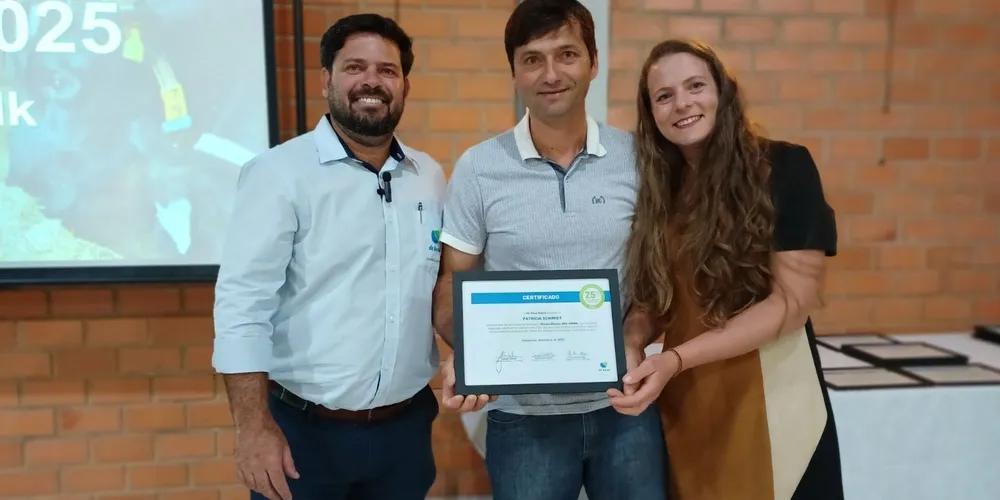 Entrega de certificado a produtor