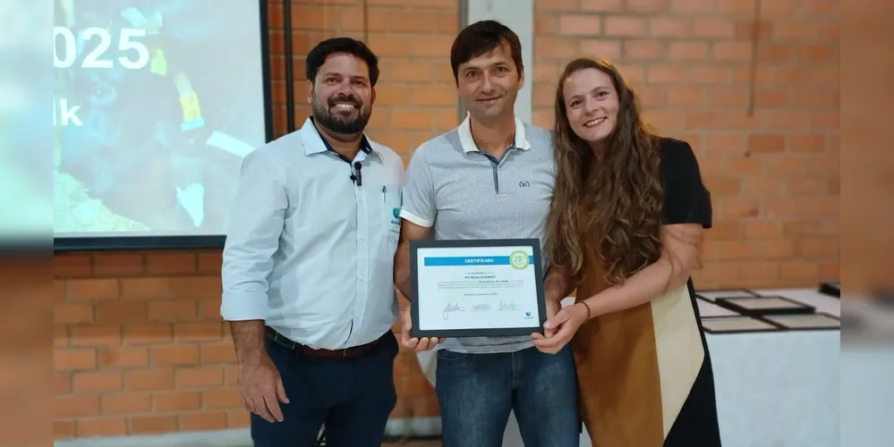 Entrega de certificado a produtor