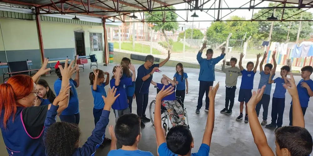 A atual edificação da Escola Municipal Catarina Miró, no bairro Órfãs