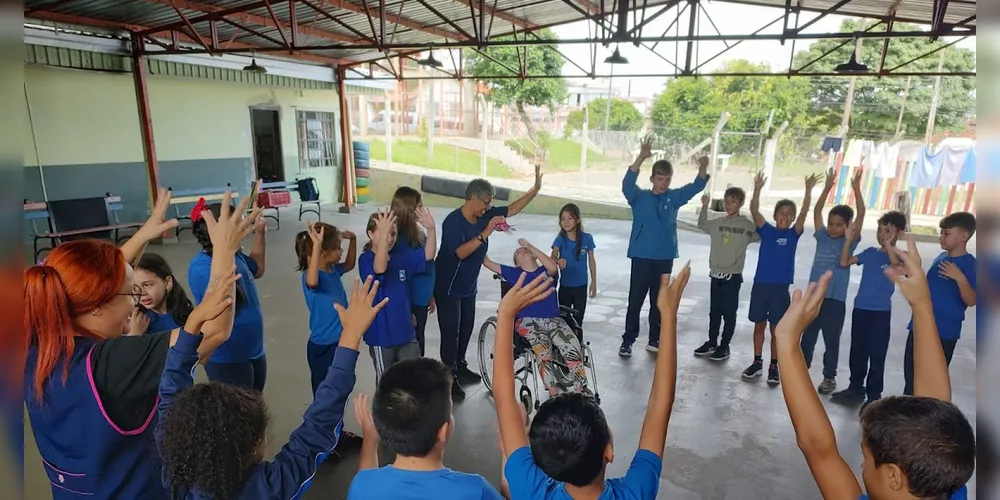 A atual edificação da Escola Municipal Catarina Miró, no bairro Órfãs