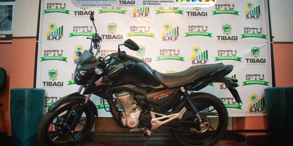 O primeiro prêmio será uma motocicleta 0 km