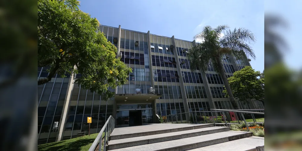 O prédio da sede da Prefeitura de Ponta Grossa