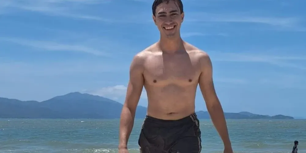 O estudante universitário e programador Cainã Correa Caldas, morto aos 29 anos em SC