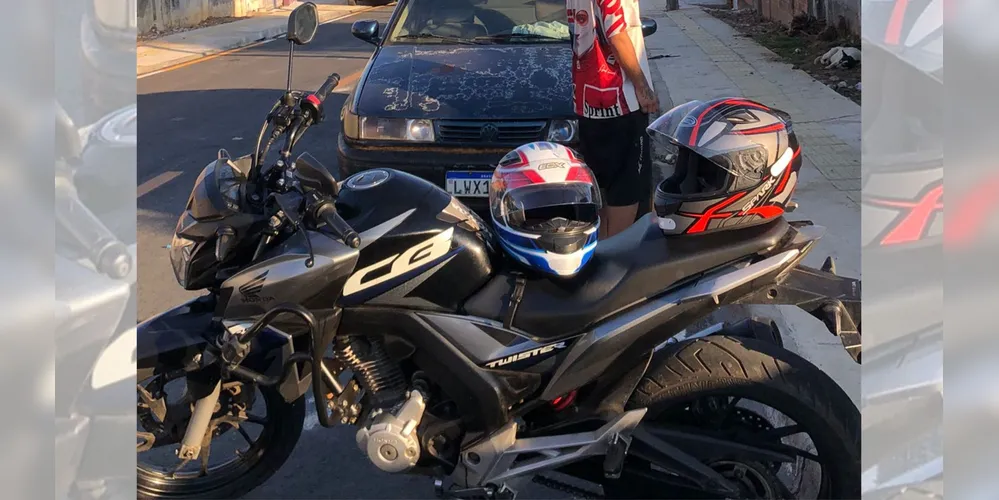 Motocicleta CB Twister 250 foi levada na noite desta segunda-feira