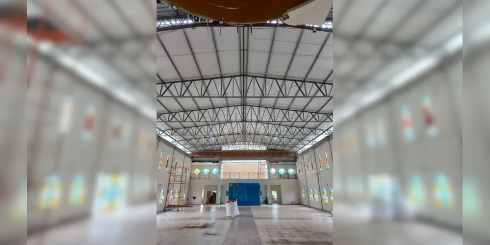 Telhado da Matriz reconstruído