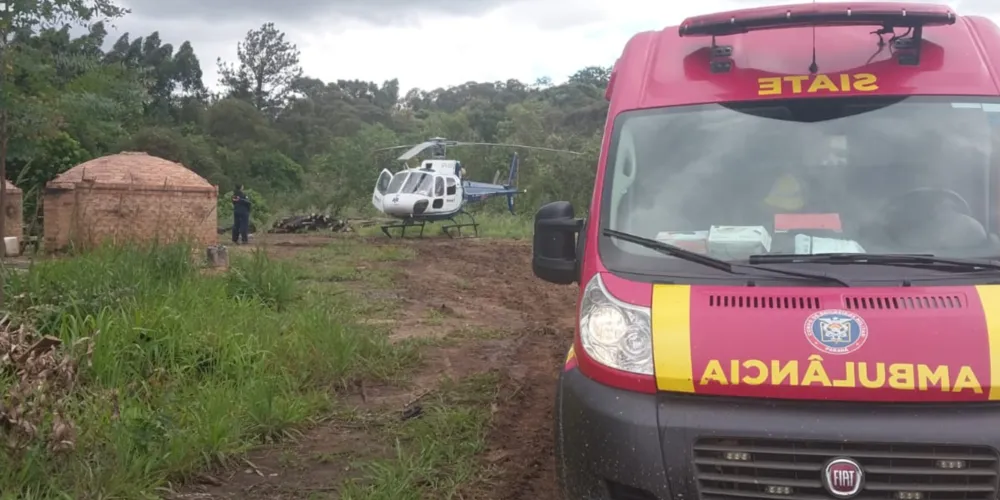 Vítima apresentou ferimentos moderados, com fratura em uma das pernas e luxação em um dos ombros