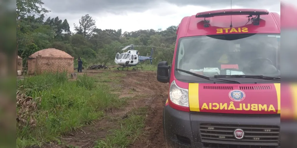 Vítima apresentou ferimentos moderados, com fratura em uma das pernas e luxação em um dos ombros