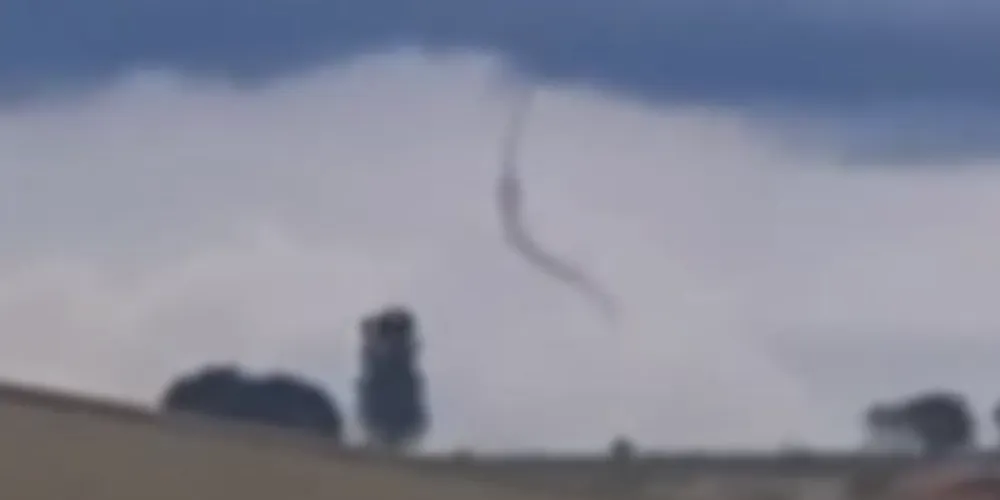 Moradores registraram o fenômeno