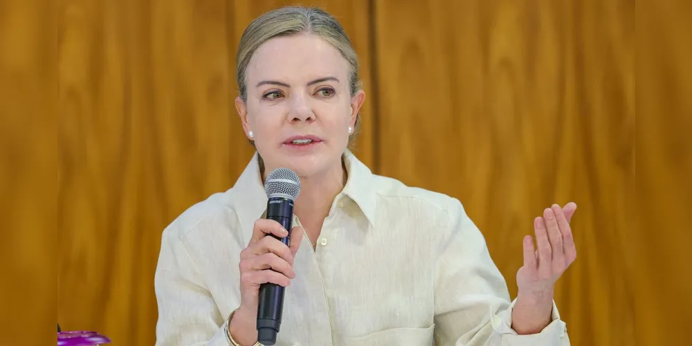 A ministra-chefe da Secretaria de Relações Institucionais da Presidência da República, Gleisi Hoffmann