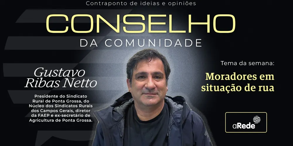 Gustavo Ribas Netto é conselheiro na área da Agricultura