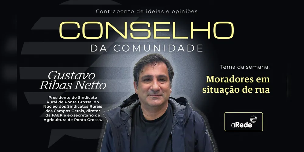 Gustavo Ribas Netto é conselheiro na área da Agricultura