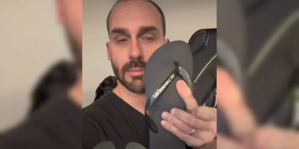 Eduardo Bolsonaro em vídeo publicado no Instagram