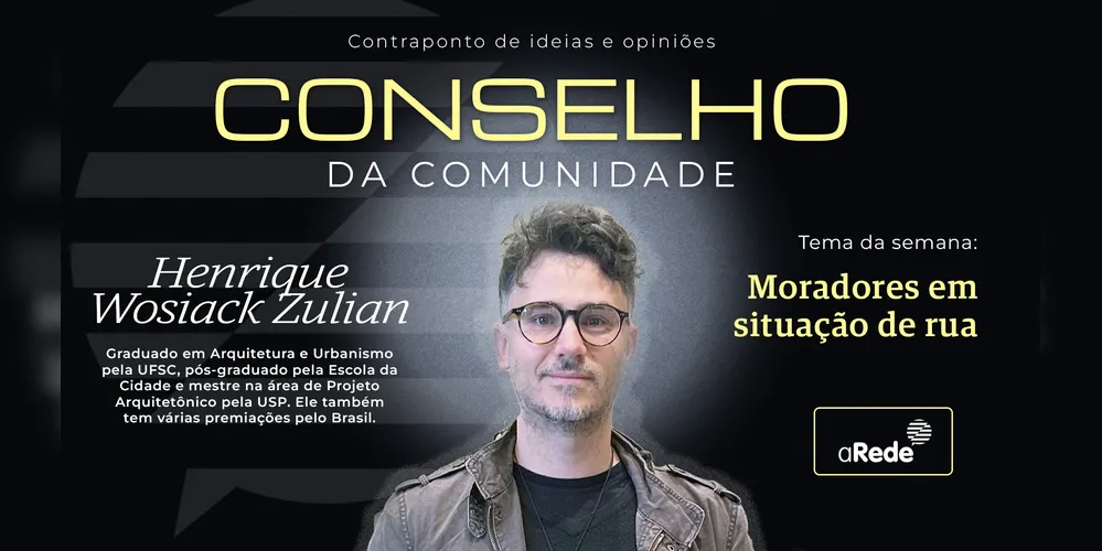 Henrique Wosiack Zulian é conselheiro na área de Urbanismo