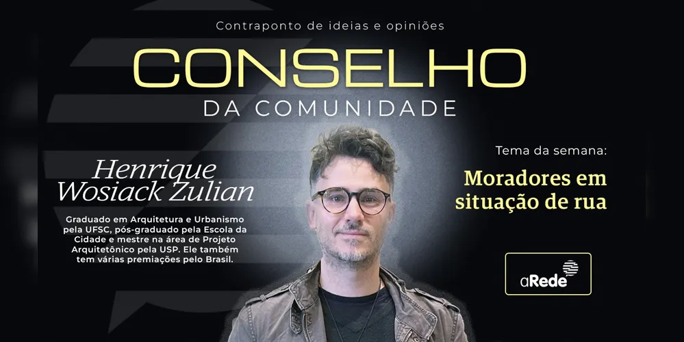 Henrique Wosiack Zulian é conselheiro na área de Urbanismo