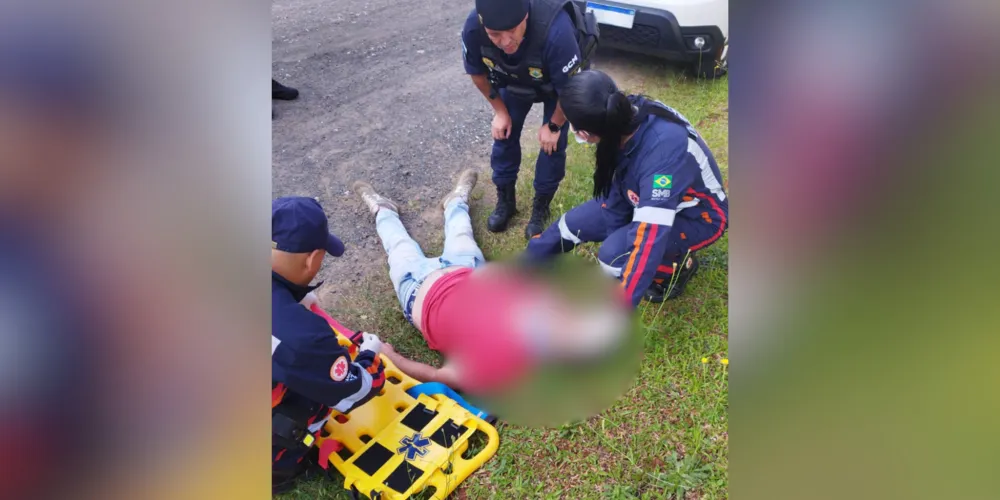 Vítima recebeu atendimento médico e foi encaminhado para UPA