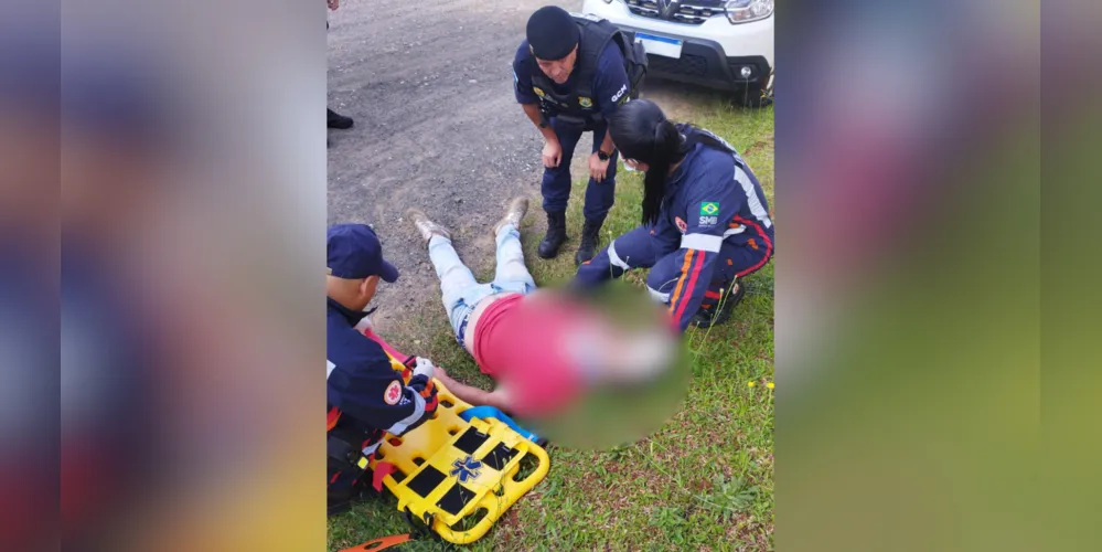 Vítima recebeu atendimento médico e foi encaminhado para UPA