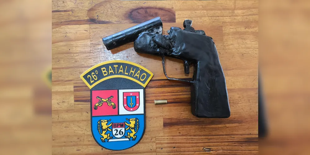 Arma foi encaminhada à 57ª Delegacia de Polícia Civil de Curiúva