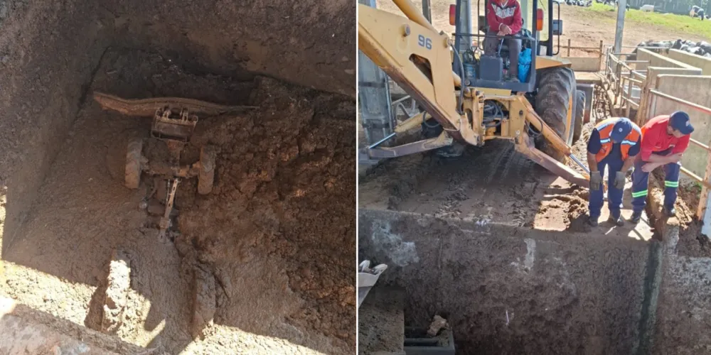 Homem trabalhava no momento em que caiu dentro da fossa