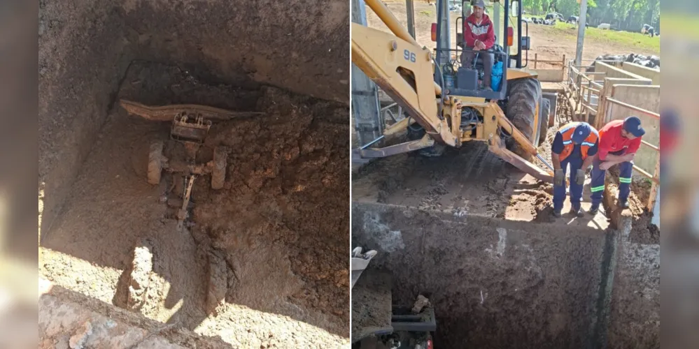 Homem trabalhava no momento em que caiu dentro da fossa