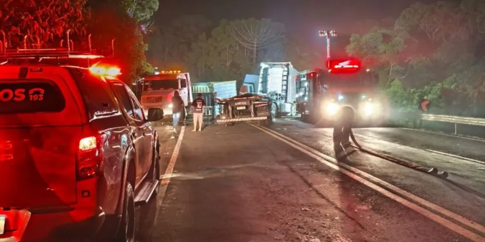 A vítima em óbito era o condutor da carreta de GLP