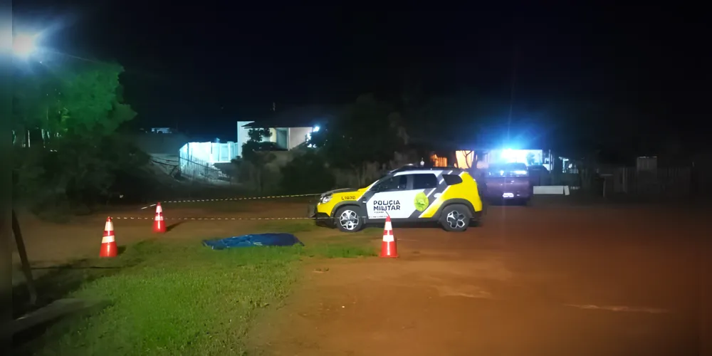 Equipe da Polícia Militar atendeu a ocorrência de homicídio