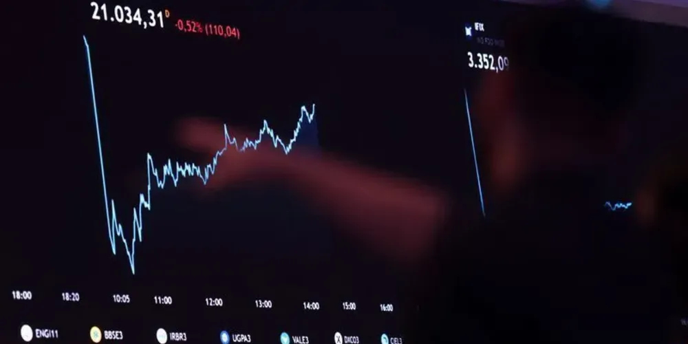 Telão da B3 em São Paulo