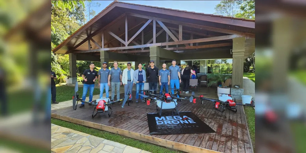 Uma das empresas que contribuiu para essa popularização dos drones no meio rural no Brasil é a ponta-grossense Megadrone
