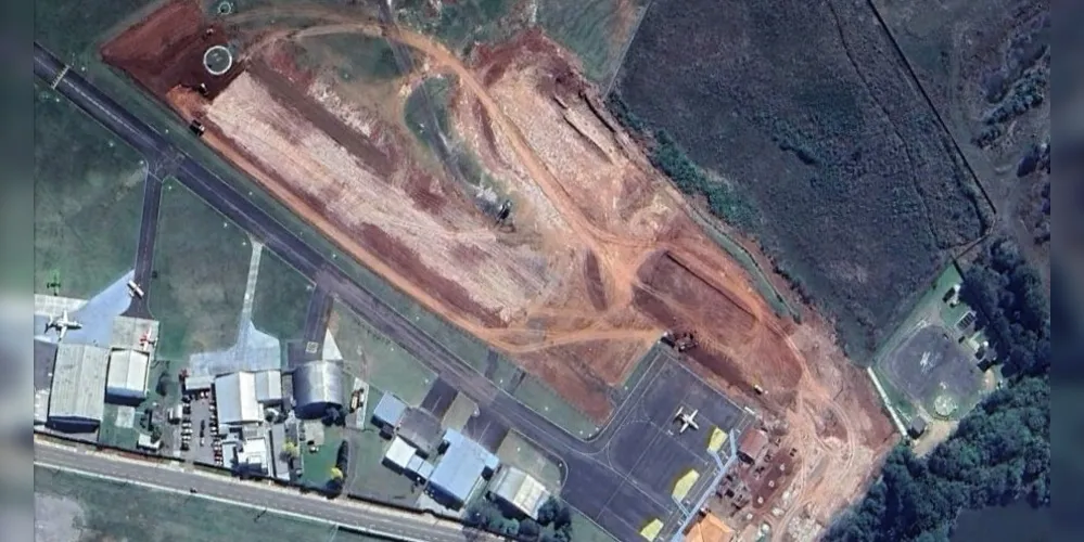 Imagens via satélite mostram o avanço das obras