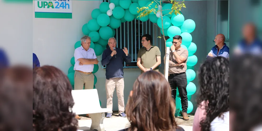 Solenidade de abertura contou com a presença do prefeito, secretários, vereadores e servidores da Saúde