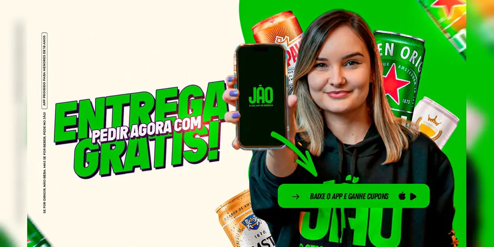 Aplicativo oferta frete grátis para compras acima de R$ 50 aos seguidores