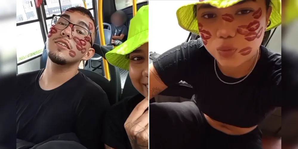 Roberto Farias Thomaz e Thayane Smith no dia do desaparecimento