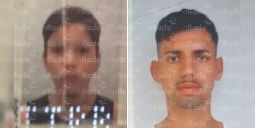 Otávio Augusto Mello Ribeiro, ao lado de Jhonatan Augusto Sidrac de Almeida