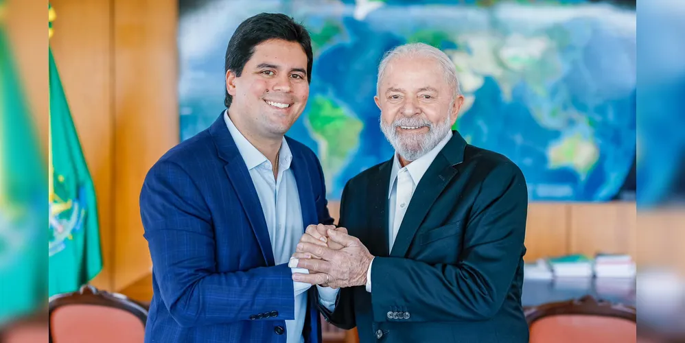 Ministro do Esporte do governo Lula, André Fufuca e presidente Luiz Inácio Lula da Silva