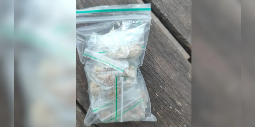 O conteúdo estava localizado nos fundos do quintal do rapaz