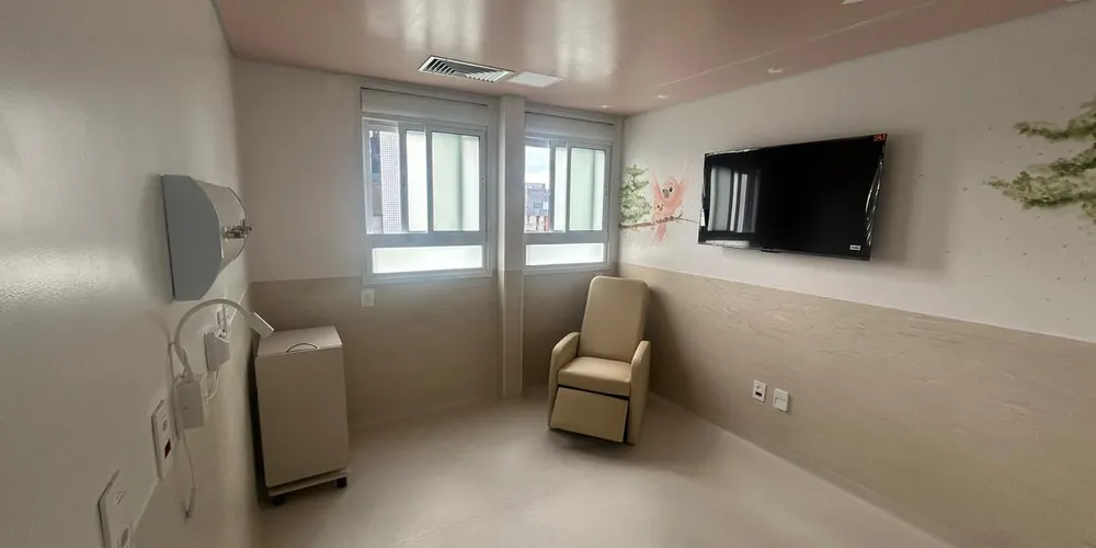 A maternidade está sendo 100% reformada