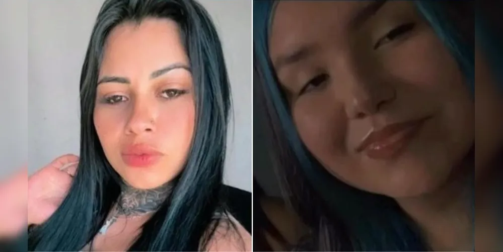 A mãe, Elisangela, ao lado da filha, Natalha