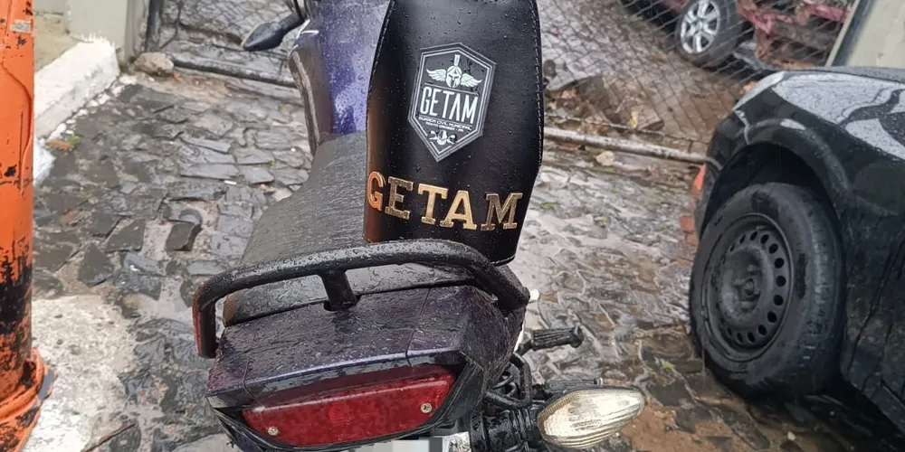 Moto foi recolhida e levada à delegacia da Polícia Civil