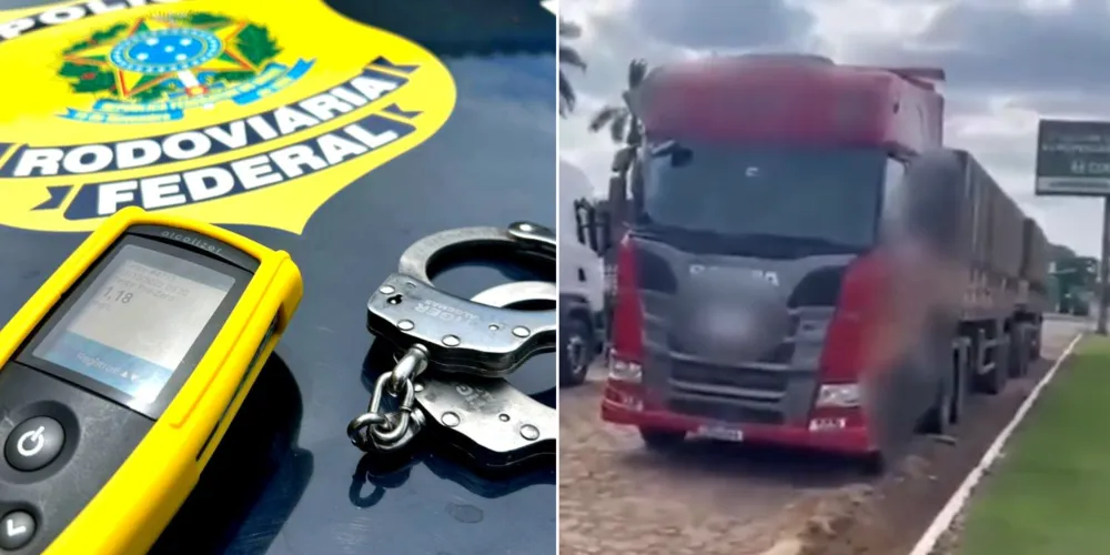 O condutor de 40 anos foi preso por dirigir sob efeito de álcool