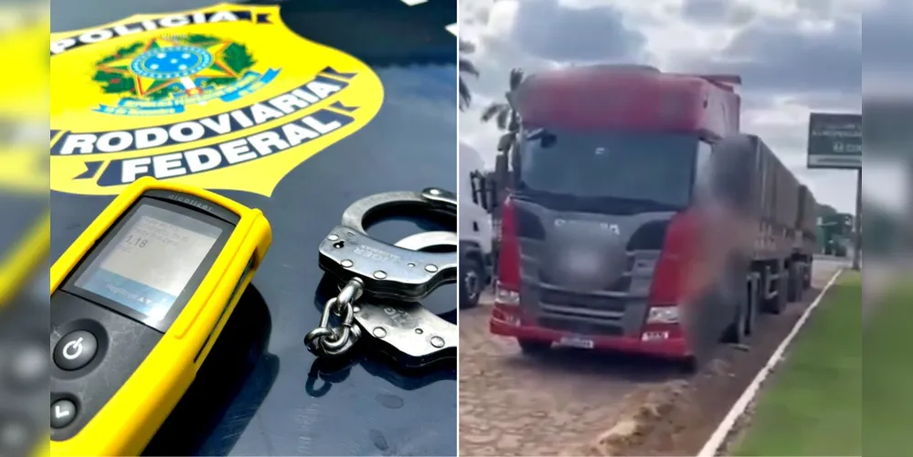 O condutor de 40 anos foi preso por dirigir sob efeito de álcool