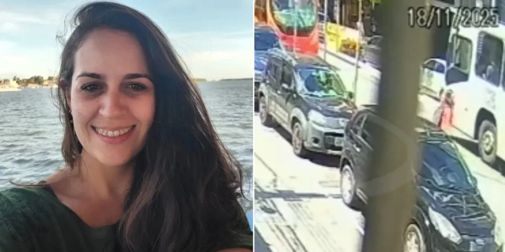 A jornalista Júlia Guerra Monteiro, morta atropelada por ônibus biarticulado em Curitiba