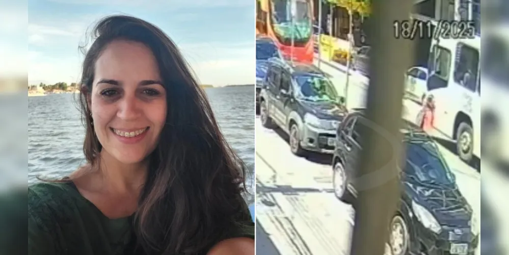 A jornalista Júlia Guerra Monteiro, morta atropelada por ônibus biarticulado em Curitiba