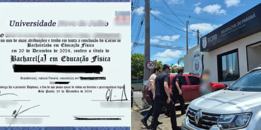 A mulher utilizada de um diploma falso para trabalhar como instrutora de academia em Teixeira Soares