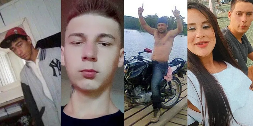 Jaíne Shaiane Fernandes, de 27 anos, Wellington Vieira de Andrade, 21, Danilo Vinícius Gaioch Conrado, 18, Alex César Ferreira, 24, e Edinaldo de Souza Nascimento, de 33 anos, foram assassinados