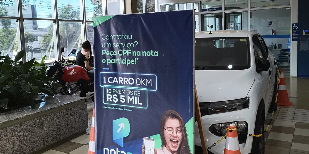 O 'IPTU Premiado' e o 'Nota PG' sorteiam um carro em cada um dos prêmios