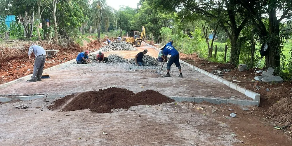 Serão pavimentados 950 metros de via