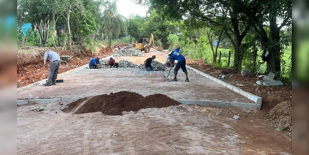 Serão pavimentados 950 metros de via