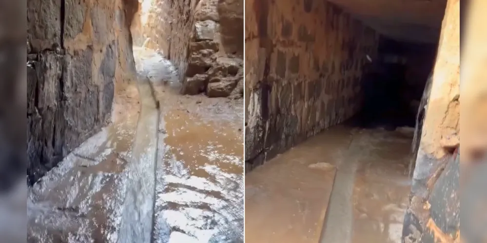 Estrutura das galerias de pedra passam dos 70 anos desde sua construção