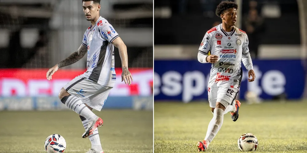 Jefferson, à esquerda, e Léo Silva, à direita