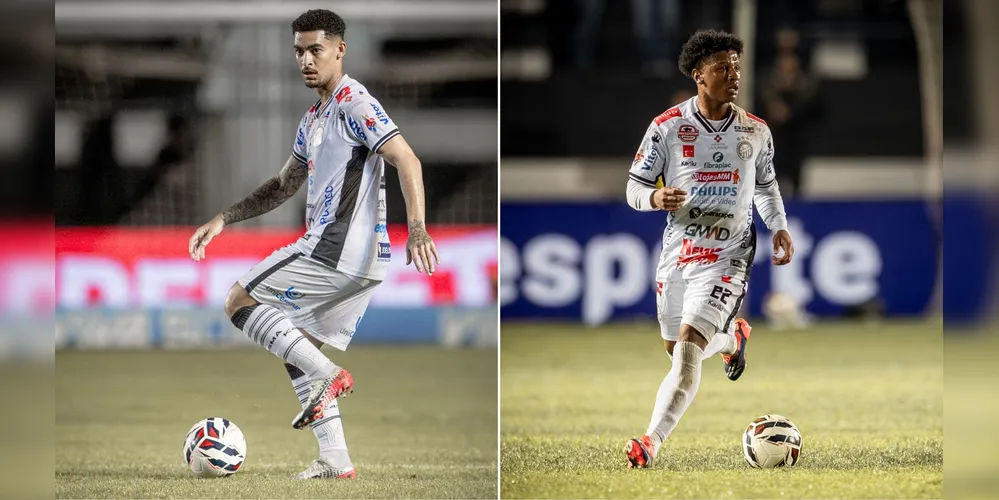 Jefferson, à esquerda, e Léo Silva, à direita