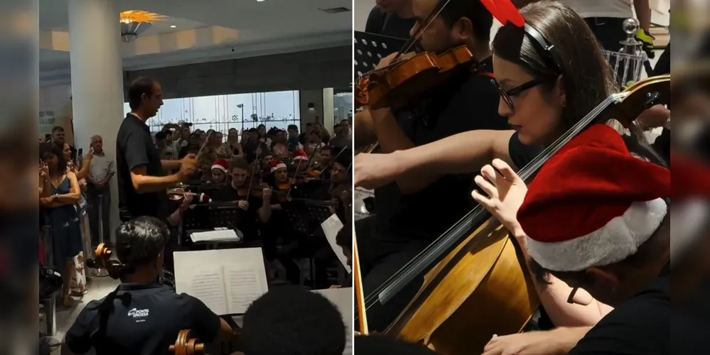 O concerto de Natal fez parte da campanha de fim de ano do Shopping Palladium